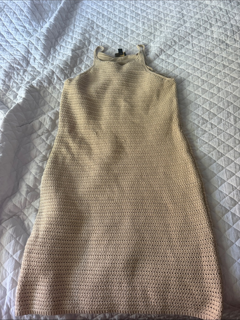 BOLD elements Cream Knit Halter Mini Dress